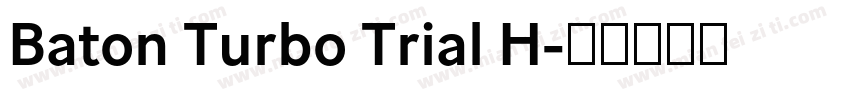 Baton Turbo Trial H字体转换